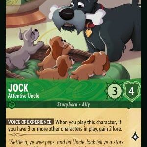 DISNEY LORCANA SINGLE CARDS: REIGN OF JAFAR #196: Jock – Attentive Uncle (Common Foil 112/204: NM)