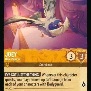 DISNEY LORCANA SINGLE CARDS: REIGN OF JAFAR #197: Joey – Blue Pigeon (Common 36/204: NM)