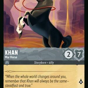 DISNEY LORCANA SINGLE CARDS: REIGN OF JAFAR #204: Khan – War Horse (Common Foil 193/204: NM)
