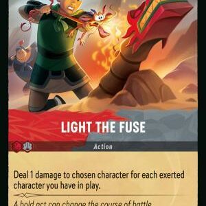 DISNEY LORCANA SINGLE CARDS: REIGN OF JAFAR #223: Light the Fuse (Uncommon 149/204: NM)