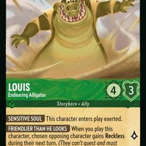 DISNEY LORCANA SINGLE CARDS: REIGN OF JAFAR #233: Louis – Endearing Alligator (Uncommon Foil 95/204: NM)