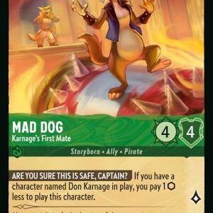 DISNEY LORCANA SINGLE CARDS: REIGN OF JAFAR #243: Madam Mim – Rhino (Uncommon Foil 69/204: NM)
