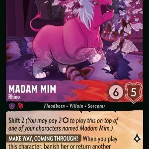 DISNEY LORCANA SINGLE CARDS: REIGN OF JAFAR #244: Madam Mim – Up to No Good (Uncommon 59/204: NM)