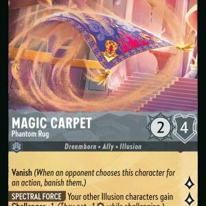 DISNEY LORCANA SINGLE CARDS: REIGN OF JAFAR #248: Magic Carpet – Phantom Rug (Common 183/204: NM)