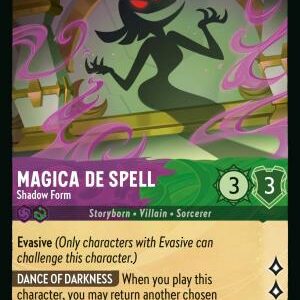DISNEY LORCANA SINGLE CARDS: REIGN OF JAFAR #251: Magica De Spell – Shadow Form (Uncommon Foil 66/204: NM)