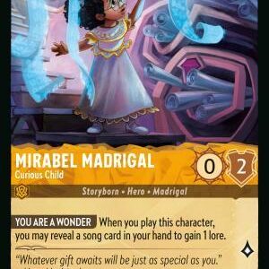 DISNEY LORCANA SINGLE CARDS: REIGN OF JAFAR #262: Mirabel Madrigal – Curious Child (Common 10/204: NM)