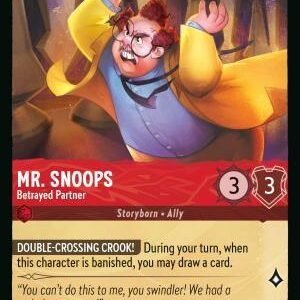 DISNEY LORCANA SINGLE CARDS: REIGN OF JAFAR #273: Mr. Snoops – Betrayed Partner (Common 143/204: NM)