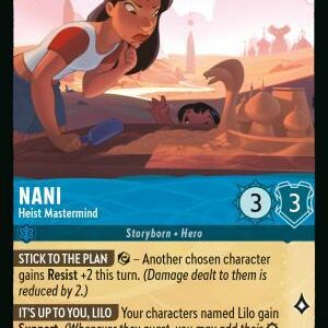 DISNEY LORCANA SINGLE CARDS: REIGN OF JAFAR #286: Nani – Heist Mastermind (Rare 165/204: NM)