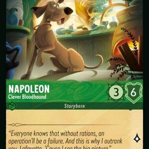 DISNEY LORCANA SINGLE CARDS: REIGN OF JAFAR #288: Napoleon – Clever Bloodhound (Uncommon 96/204: NM)