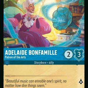 DISNEY LORCANA SINGLE CARDS: REIGN OF JAFAR #3: Adelaide Bonfamille – Patron of the Arts (Common 164/204: NM