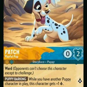 DISNEY LORCANA SINGLE CARDS: REIGN OF JAFAR #302: Patch – Playful Pup (Uncommon 25/204: NM)