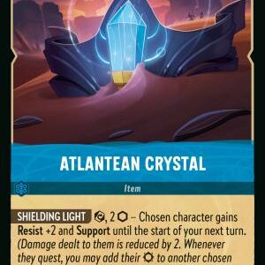 DISNEY LORCANA SINGLE CARDS: REIGN OF JAFAR #31: Atlantean Crystal (Rare 180/204: NM)