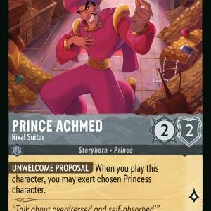 DISNEY LORCANA SINGLE CARDS: REIGN OF JAFAR #319: Prince Achmed – Rival Suitor (Common Foil 184/204: NM)