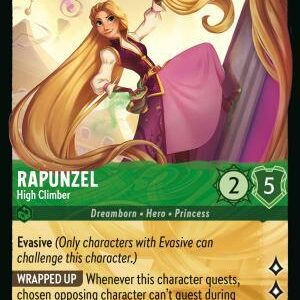 DISNEY LORCANA SINGLE CARDS: REIGN OF JAFAR #330: Rapunzel – High Climber (Legendary 101/204: NM)