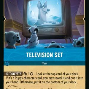 DISNEY LORCANA SINGLE CARDS: REIGN OF JAFAR #362: Television Set (Common 178/204: NM)
