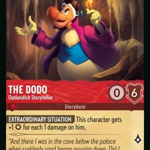 DISNEY LORCANA SINGLE CARDS: REIGN OF JAFAR #368: The Dodo – Outlandish Storyteller (Common 126/204: NM)