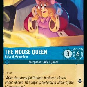 DISNEY LORCANA SINGLE CARDS: REIGN OF JAFAR #370: The Mouse Queen – Ruler of Mousedom (Common 153/204: NM)