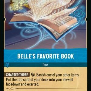 DISNEY LORCANA SINGLE CARDS: REIGN OF JAFAR #40: Belle’s Favorite Book (Rare 179/204: NM)