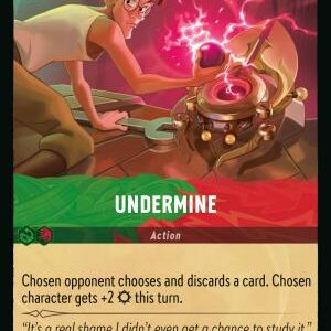 DISNEY LORCANA SINGLE CARDS: REIGN OF JAFAR #401: Undermine (Uncommon 117/204: NM)