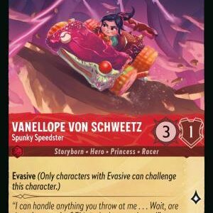 DISNEY LORCANA SINGLE CARDS: REIGN OF JAFAR #404: Vanellope von Schweetz – Spunky Speedster (Common Foil 124/2