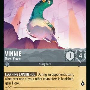 DISNEY LORCANA SINGLE CARDS: REIGN OF JAFAR #407: Vinnie – Green Pigeon (Rare 194/204: NM) DISNEY LORCANA SINGLE CARDS: REIGN OF JAFAR #407: Vinnie – Green Pigeon (Rare 194/204: NM)