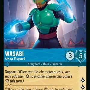 DISNEY LORCANA SINGLE CARDS: REIGN OF JAFAR #411: Wasabi – Always Prepared (Common 158/204: NM)