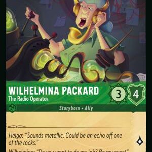 DISNEY LORCANA SINGLE CARDS: REIGN OF JAFAR #413: Wilhelmina Packard – The Radio Operator (Common 85/204: NM) DISNEY LORCANA SINGLE CARDS: REIGN OF JAFAR #413: Wilhelmina Packard – The Radio Operator (Common 85/204: NM)
