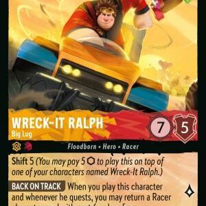 DISNEY LORCANA SINGLE CARDS: REIGN OF JAFAR #419: Wreck?It Ralph – Big Lug (Super Rare Foil 24/204: NM)