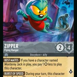 DISNEY LORCANA SINGLE CARDS: REIGN OF JAFAR #428: Zipper – Flying Ranger (Uncommon Foil 192/204: NM)