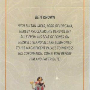 DISNEY LORCANA SINGLE CARDS: REIGN OF JAFAR #447: Story Card 1 (Common NA: NM)