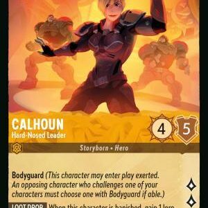 DISNEY LORCANA SINGLE CARDS: REIGN OF JAFAR #61: Calhoun – Hard?Nosed Leader (Common Foil 32/204: NM)
