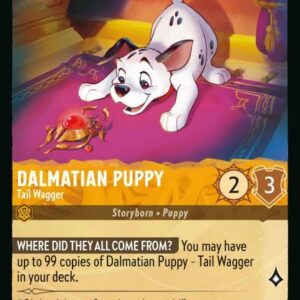 DISNEY LORCANA SINGLE CARDS: REIGN OF JAFAR #88: Dalmatian Puppy – Tail Wagger (Common Foil 38/204: NM)