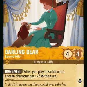 DISNEY LORCANA SINGLE CARDS: REIGN OF JAFAR #90: Darling Dear – Beloved Wife (Common Foil 16/204: NM)