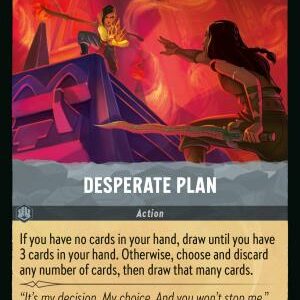 DISNEY LORCANA SINGLE CARDS: REIGN OF JAFAR #91: Desperate Plan (Rare 201/204: NM)