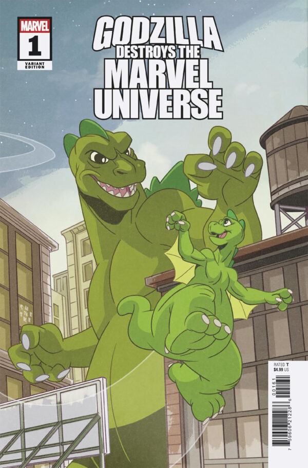 GODZILLA DESTROYS THE MARVEL UNIVERSE #1: Sean Galloway Animation cover F
