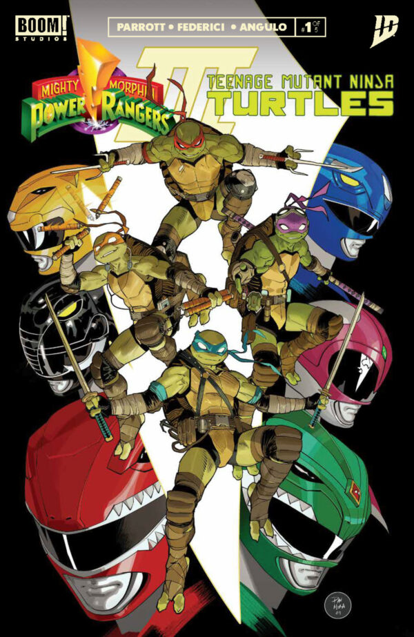 POWER RANGERS/TEENAGE MUTANT NINJA TURTLES III #1 Dan Mora cover B