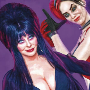 HARLEY QUINN X ELVIRA #1 Mark Spears virgin Foil cover I