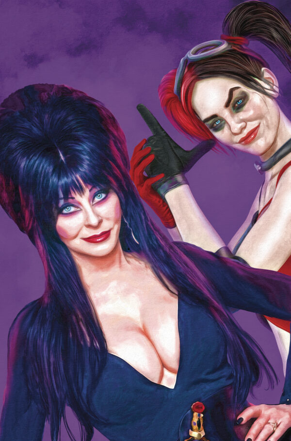 HARLEY QUINN X ELVIRA #1 Mark Spears virgin Foil cover I