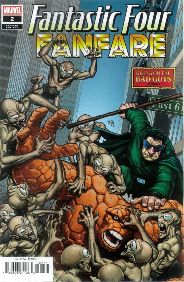 FANTASTIC FOUR FANFARE #2: E.J. Su Bring on the Bad Guys cover C