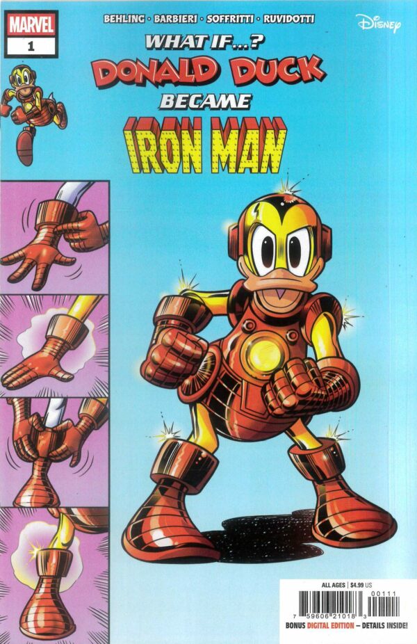 WHAT IF: DONALD DUCK BECAME IRON MAN #1: Donald Soffritti cover A
