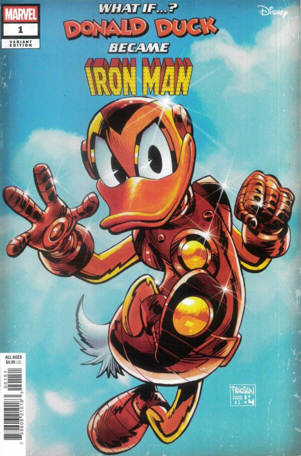 WHAT IF: DONALD DUCK BECAME IRON MAN #1: Dan Panosian cover E