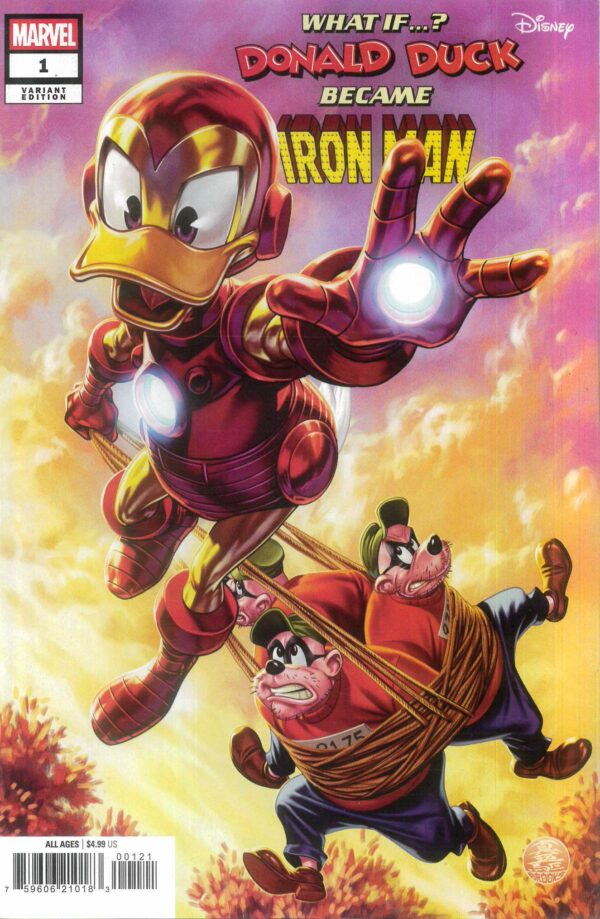 WHAT IF: DONALD DUCK BECAME IRON MAN #1: Mark Brooks cover B