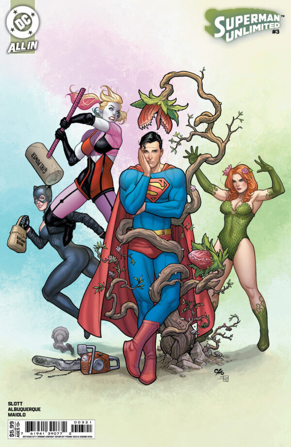 SUPERMAN UNLIMITED #3: Frank Cho Gotham City Sirens cover B