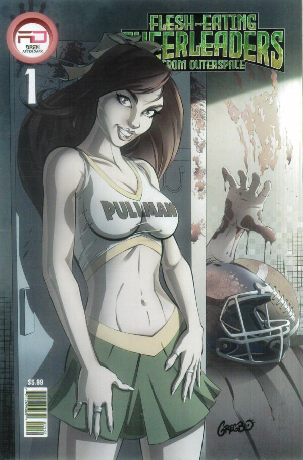 FLESH EATING CHEERLEADERS FROM OUTER SPACE #1: Gregbo 2nd Print cover C
