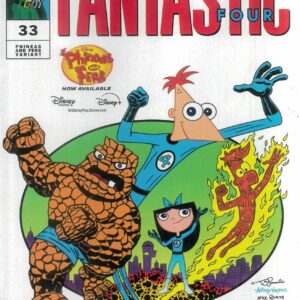 FANTASTIC FOUR (2022 SERIES) #33: Dan Povenmire Phineas and Ferb cover F