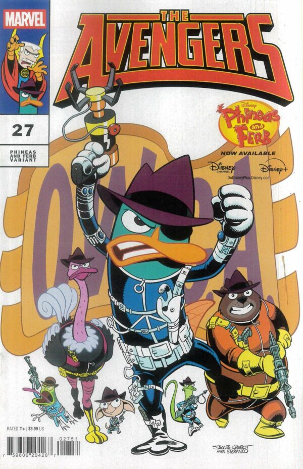 AVENGERS (2023 SERIES) #27: Jacob Chabot Phineas and Ferb cover E