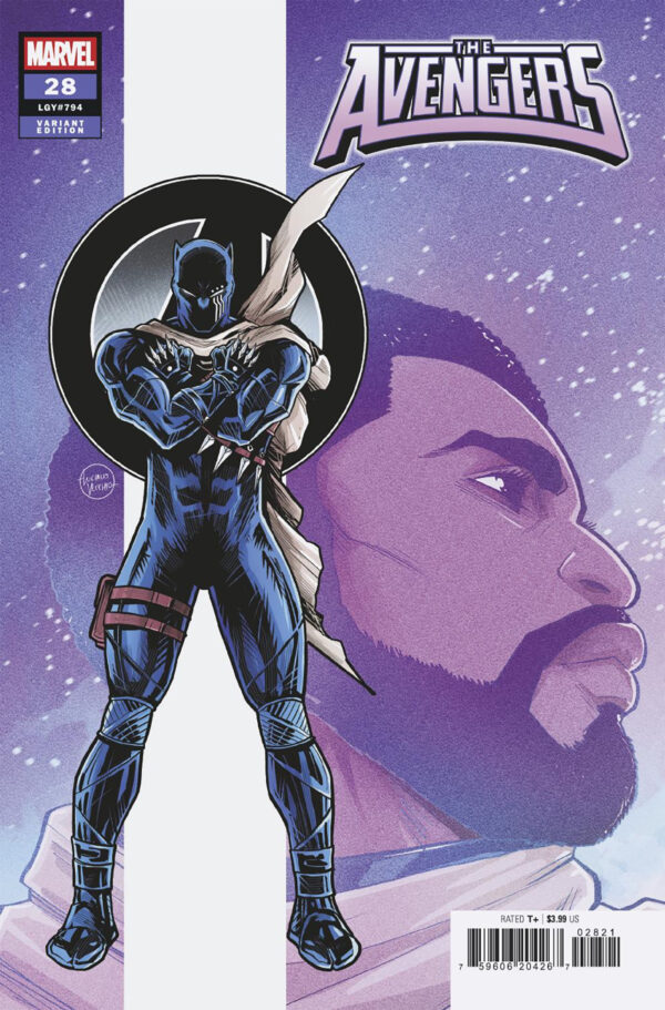 AVENGERS (2023 SERIES) #28 Luciano Vecchio Black Panther cover B