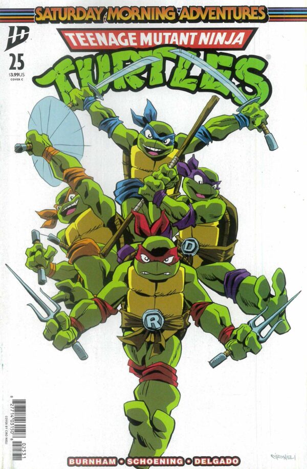 TMNT SATURDAY MORNING ADVENTURES (2023 SERIES) #25: Ciro Nieli cover C