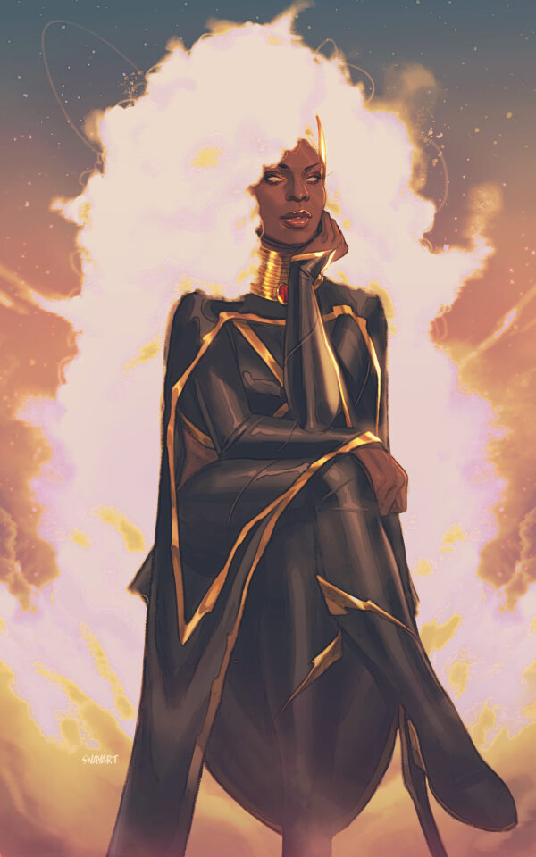 MARVEL KNIGHTS: THE WORLD TO COME #1: Joshua (Sway) Swaby virgin Storm RI cover P