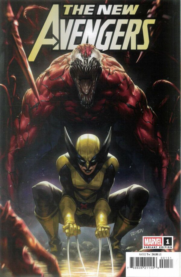NEW AVENGERS (2025 SERIES) #1: Derrick Chew Carnage and Laura Kinney cover E